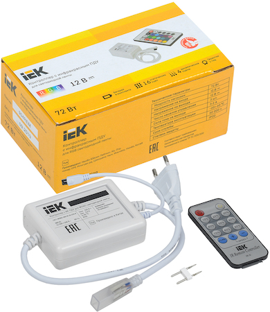 LSC1-MONO-360-IR-20-220-B Контроллер с ПДУ ИК MONO 1 канал 220В 3А 360Вт IEK