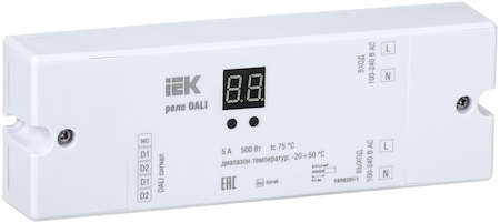 LRD11-01-1-500 Реле DALI 500Вт (1 контакт) 230В IEK