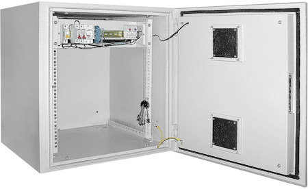 IEK LO35-09U66-M55 ITK Шкаф уличный 19" 9U 650x600, IP55 металл дверь, серый