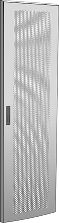 Фото IEK LN35-42U6X-DP ITK Дверь перфорированная для шкафа LINEA N 42U 600мм серая