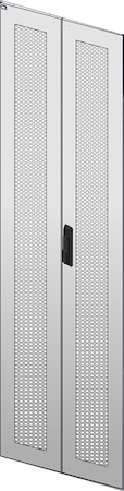IEK LN35-42U6X-D2P ITK Дверь перфор. двустворч. для шкафа LINEA N 42U 600мм сер