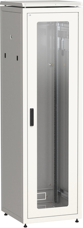 IEK LN35-47U66-GM ITK Шкаф сетевой 19" LINEA N 47U 600х600 мм стеклянная передняя дверь, задняя металлическая серый