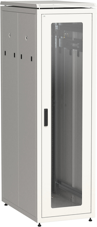 IEK LN35-42U61-GP ITK Шкаф сетевой 19" LINEA N 42U 600х1000 мм стеклянная передняя дверь, задняя перфорированная серый