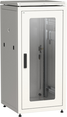IEK LN35-18U66-GM ITK Шкаф сетевой 19" LINEA N 18U 600х600 мм стеклянная передняя дверь, задняя металлическая серый