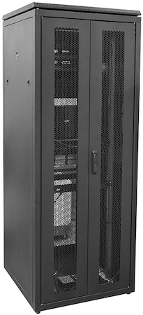 IEK LN05-47U88-2PP ITK LINEA N 47U 800х800мм распашн. перф. дв. задн. перф. чер