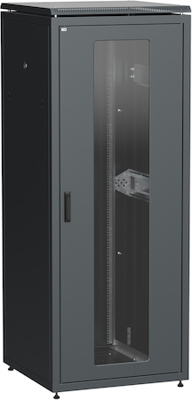 IEK LN05-42U88-GM ITK LINEA N 42U 800х800мм стекл. пер. дв. задн. металл. чер.