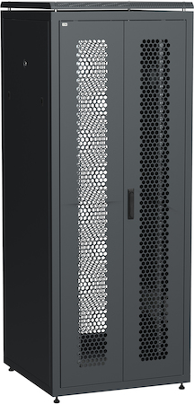 IEK LN05-42U88-2PP ITK LINEA N 42U 800х800мм распашн. перф. дв. задн. перф. чер