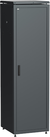 IEK LN05-42U66-M ITK Шкаф сетевой 19" LINEA N 42U 600х600 мм металлическая передняя дверь черный