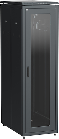 IEK LN05-42U61-GP ITK Шкаф сетевой 19" LINEA N 42U 600х1000 мм стеклянная передняя дверь, задняя перфорированная черны