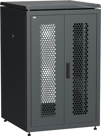 IEK LN05-24U88-2PP ITK LINEA N 24U 800х800мм распашн. перф. дв. задн. перф. чер