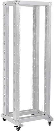 IEK LF35-42U66-2R ITK 19" двухрамная стойка, 42U, 600x600, на роликах, серая