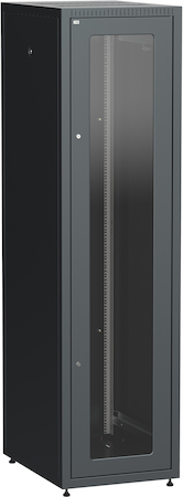 IEK LE05-47U68-GM ITK Шкаф LINEA E 47U 600х800мм двери 2шт стек. и метал. чер.