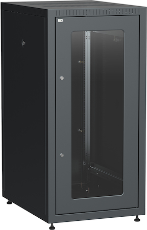 IEK LE05-18U68-GM ITK Шкаф LINEA E 18U 600х800мм двери 2шт стек. и метал. чер.