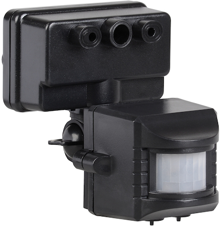 IEK LDD13-019-1100-002 Датчик движения ДД 019 черный, макс. нагрузка 1100Вт, угол обзора 120град., дальность 12м, IP44, ИЭК