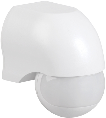 IEK LDD10-010-1100-001 Датчик движения ДД 010 белый, макс. нагрузка 1100Вт, угол обзора 180град., дальность 10м, IP44, ИЭК