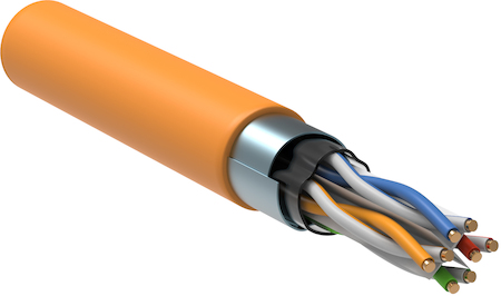 IEK LC1-C604-327 ITK Кабель связи витая пара F/UTP, кат.6 4x2х23AWG solid, LSZH, 305м, оранжевый