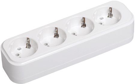 KYP11-16-04-00-Z Колодка К04 4 места 2Р+РЕ 16А/250В CLASSIC IEK