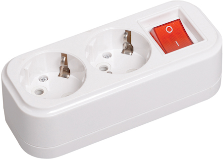 KYP11-16-02-00-ZK Колодка К02В 2 места 2Р+РЕ 16А/250В CLASSIC IEK