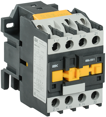 Фото IEK KKME21-025-230-10 Контактор КМИе-22510 25А 230В/АС3 1НО