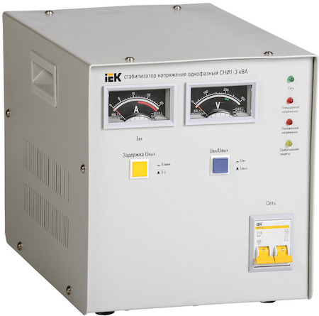 IEK IVS10-1-03000 Стабилизатор напряжения СНИ1-3 кВА однофазный ИЭК