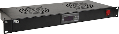 IEK FM05-1U4TS ITK 19" вентил. модуль 1U 4 вентилятора с цифровым термостат