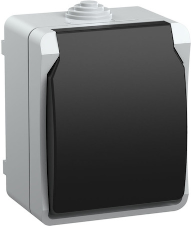 IEK ERS12-K03-16-54-DC РСб20-3-ФСр Розетка одноместная с з/к для открытой установки IP54