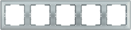EMB50-K23 РГ-5-БС Рамка 5 мест. гориз. BOLERO серебряный IEK