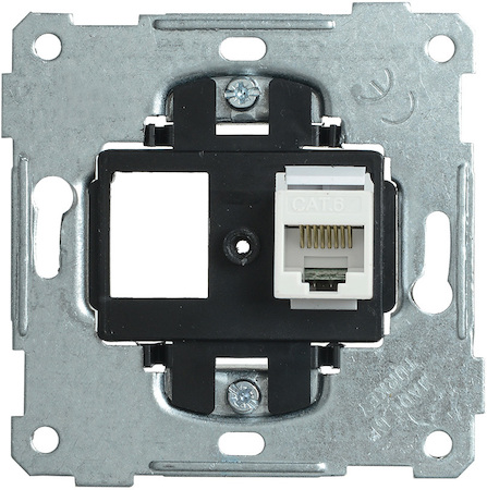 EKB11-01 РK11-1-Б Розетка компьютерная RJ45 Cat6 BOLERO IEK