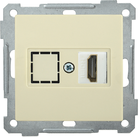 EHB10-K33 РHDMI-0-Б Розетка HDMI BOLERO кремовый IEK