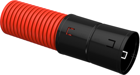 CTG12-110-K04-100-R Труба гофр. двустенная ПНД d=110мм красная (100м) IEK