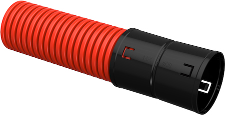 CTG12-090-K04-100-R Труба гофр. двустенная ПНД d=90мм красная (100м) IEK