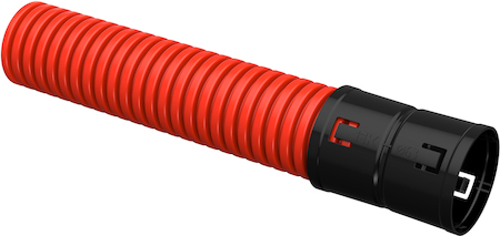 CTG12-063-K04-100-R Труба гофр. двустенная ПНД d=63мм красная (100м) IEK
