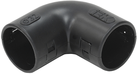 CTA10D-CIG32-K02-025 Поворот открывающийся на 90гр. CI32G IEK черный