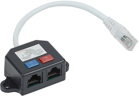 IEK CS7-1C5EU-Y2-1 ITK Разветвитель (Y-адаптер) кат. 5Е 2xRJ45-1хRJ45