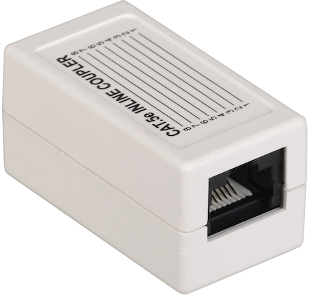 IEK CS70-1C5EU ITK Проходной адаптер кат.5E UTP, тип RJ45-RJ45, белый