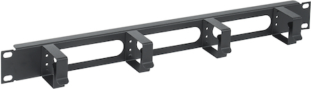 IEK CO05-1M4RM ITK Кабельный органайзер 19" 1U 4 кольца, черный