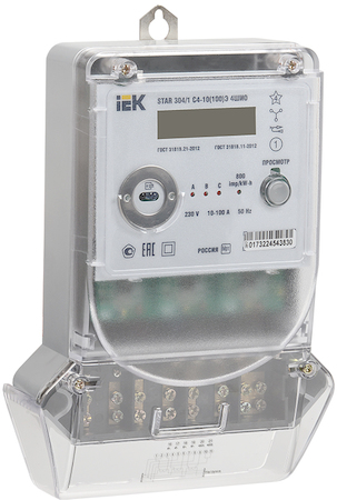IEK CCE-3C4-2-02-1 Счетчик эл. энергии трехфазный многотарифный STAR 304/1 С4-10(100)Э 4ШИО