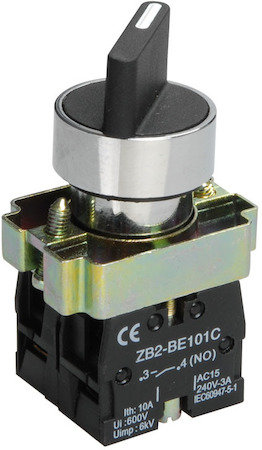 IEK BSW60-BD-3-K02 Переключатель LAY5-BD33 3 положения "I-0-II" стандарт ручка ИЭК