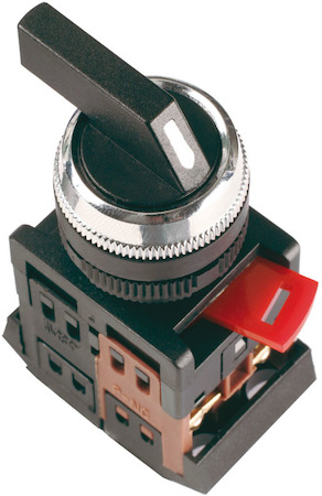 IEK BSW10-ALCLR-3-K02 Переключатель АLСLR-22 черный 3 пол. I-O-II 1з+1р ИЭК