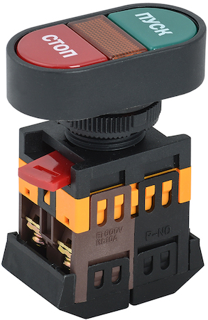 IEK BBD11-APBB-K51 Кнопка APВВ-22N "Пуск-Стоп" d22мм неон/240В 1з+1р ИЭК