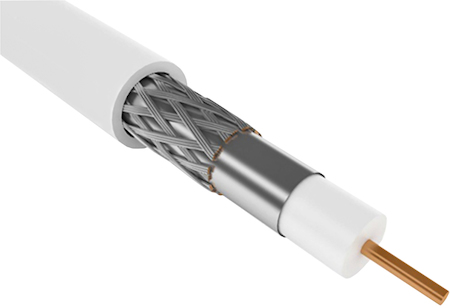 IEK CC1-R5F1-111-300-G Каб. коаксиал. RG59 CCS 75Ом FPE PVC бел. (300м) GENERICA
