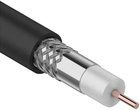 IEK CC1-R1F1-119-300-G Каб. коаксиал. RG11 CCS 75Ом FPE PVC черн. (300м) GENERICA