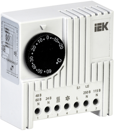 YTT21-00-60-NO-NC Термостат от -20 до +60°C УКК NO/NC IEK