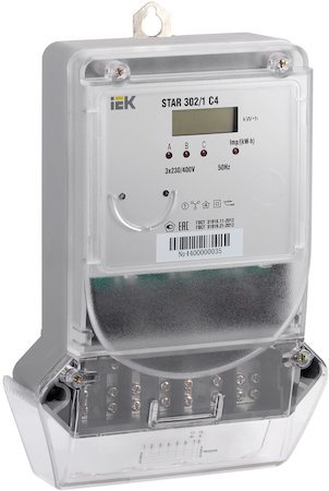 IEK CCE-3C1-1-02-1 Счетчик эл. энергии трехфазный STAR 302/1 С4-5(60)Э