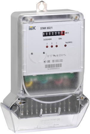 IEK CCE-3C1-3-01-3 Счетчик эл. энергии трехфазный STAR 302/1 С4-5(7,5)М Т