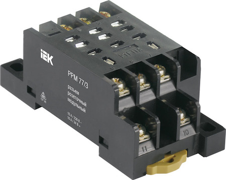 IEK RRP10D-RRM-3 Разъем РРМ77/3(PTF11A) для РЭК77/3(LY3) модульный ИЭК