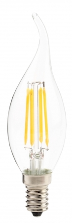 ITALMAC led-candle flame clear 5w 4000 k e14