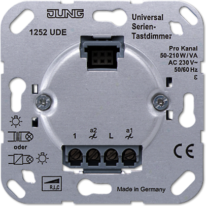 JUNG 1252UDE Клавишный диммер, сдвоенный