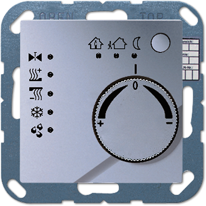 JUNG A2178AL KNX-регулятор с ручкой для установки температуры; алюминий