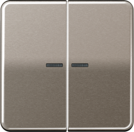 JUNG CD595KO5PT Клавиши для сдвоенных выключателей с подсветкой; платина